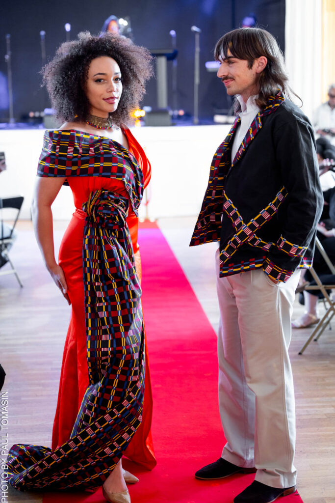 Créations de Fatou Touré pour FTY Creations, capturant l'esprit chic et affirmé du défilé Fashion for Good du 3 juillet 2026.