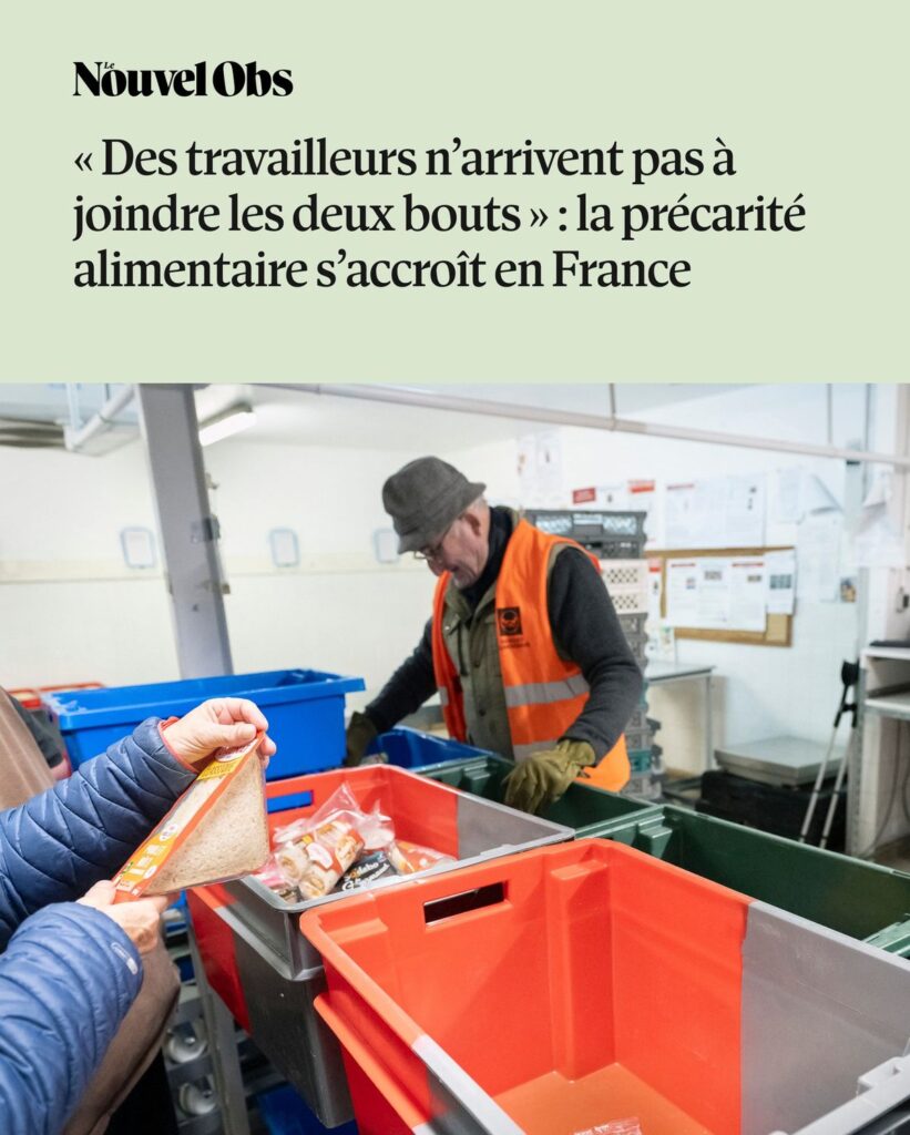 Lutte contre la faim. La précarité alimentaire s’accroît en France, démontre une nouvelle étude de la Fédération des Banques alimentaires.
